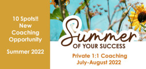 Summer Of Your Success 1:1 coaching with Stacey Natal